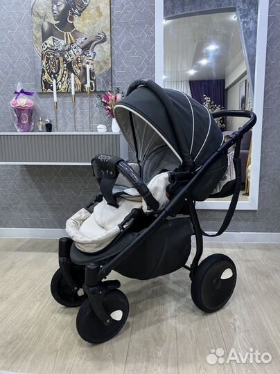 Коляска 3 в 1 Tutis zippy Графит (отл.сост)