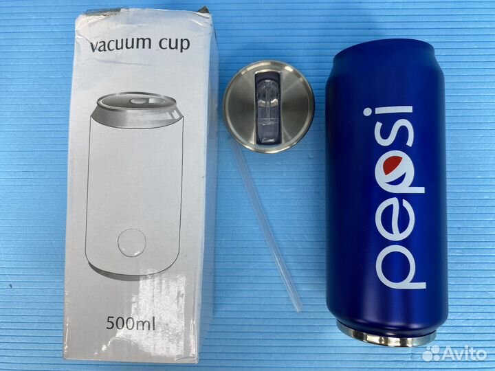 Термокружка с трубочкой Pepsi 500 мл