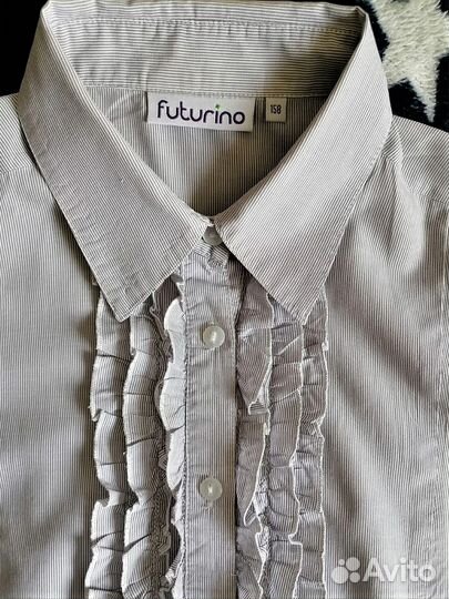 Блузка и водолазка школьная. Рост 158