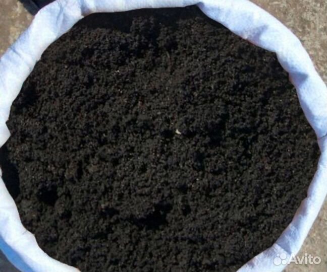 Чернозём навоз биогумус в мешках качество супер