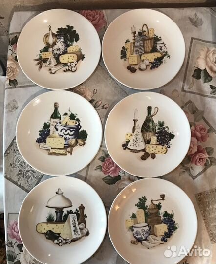 Kahla, винтаж. Набор тарелок для сыра