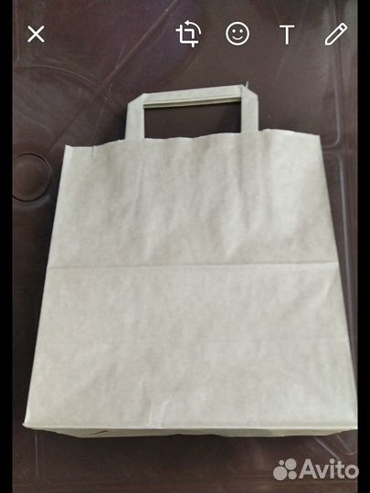 Пакет подарочный бумажный крафт для творчества