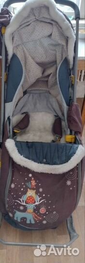 Детские санки коляска ника