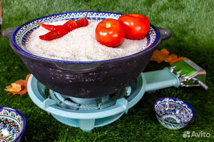 Портативная чугунная газовая плита с ветрозащитой