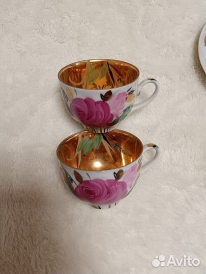 Дулевский сервиз Тет-а-Тет и чайная пара Дулево