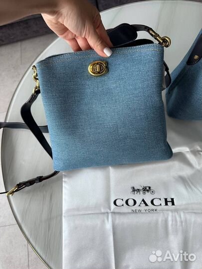 Сумка coach denim 2 размера