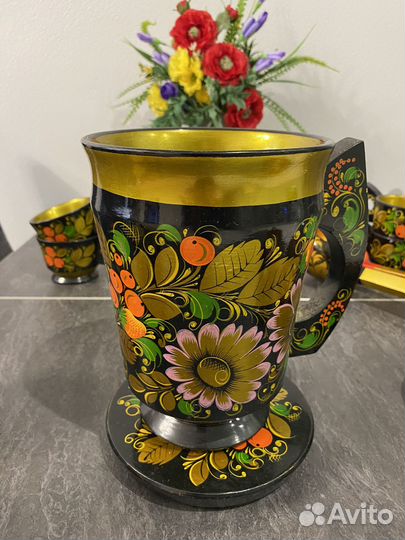 Посуда деревянная Хохлома