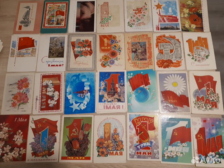 Открытки СССР 1 мая