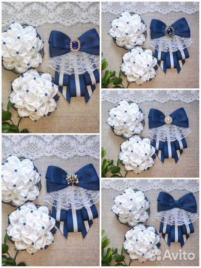 Банты и жабо для школы