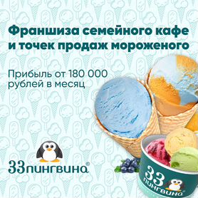 Франшиза семейного кафе и точек продаж мороженого