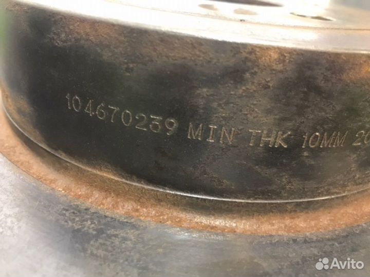 Тормозной диск задний Land Rover Freelander 2007