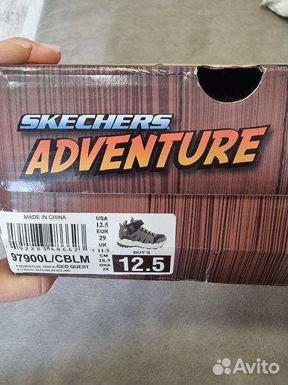 Высокие детские кроссовки Skechers, 18.5 см