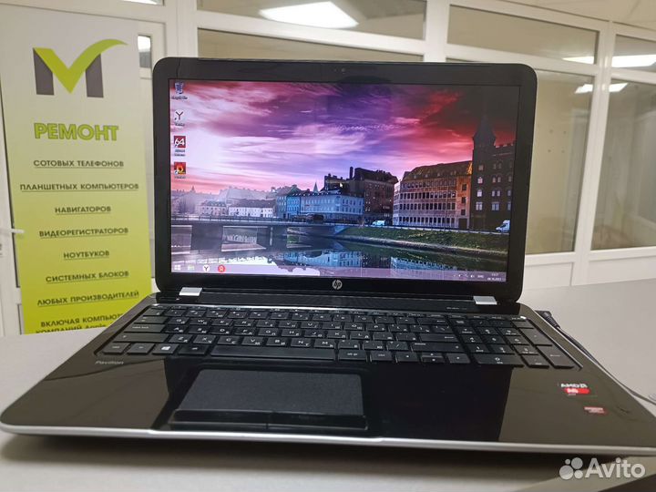 Игровой HP 15 A6/6gb/HD8670M/SSD/HDD