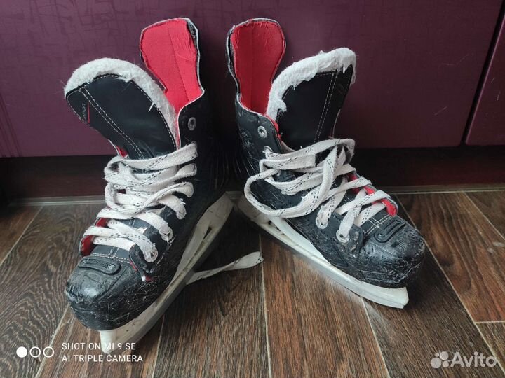 Хоккейные коньки bauer 32 размер