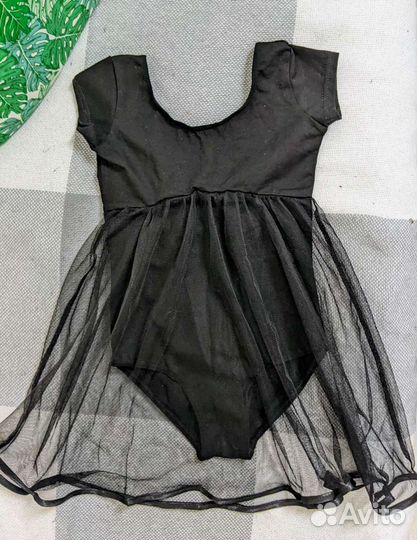 Купальники гимнастические детские черные 32, 34р