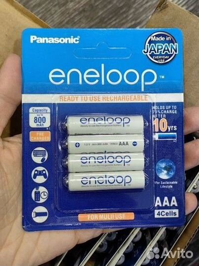 Аккумуляторные батарейки Panasonic eneloop