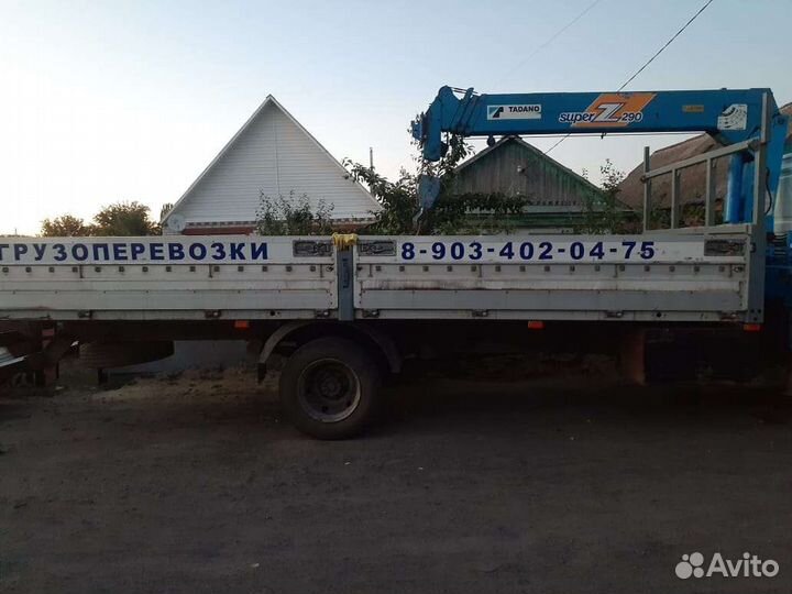 Кран манипулятор-эвакуатор 5т длина кузова 6.2м