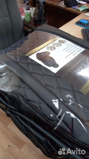 Чехлы Лада Приора седан черная экокожа Франт+