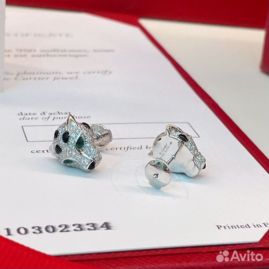 Cartier серьги из золота 750 пробы