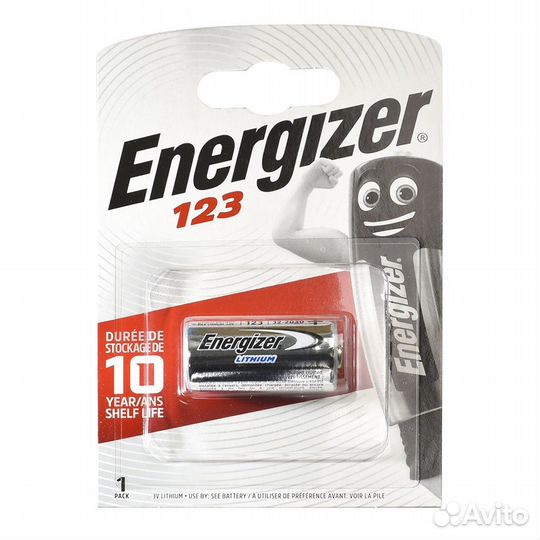 Батарейка Energizer CR123 Lithium 3V