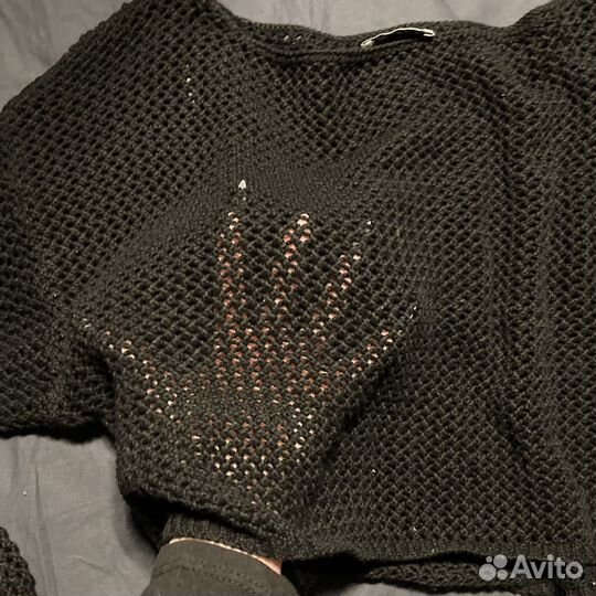 Свитер сетка укороченный