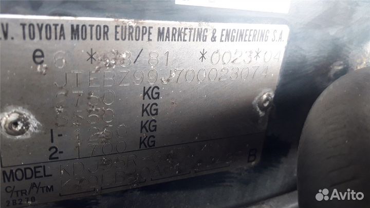 Разбор на запчасти Toyota Land Cruiser Prado (90)