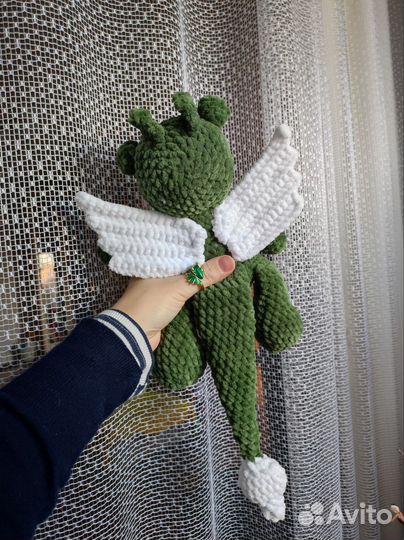 Дракоша Символ 2024 года. Вязаная игрушка