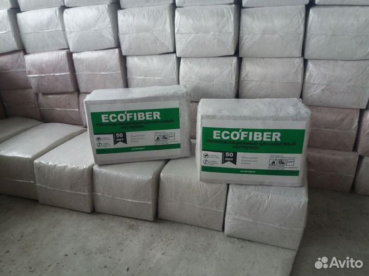 Утеплители премиум качества эковата Eco Fiber, Гри