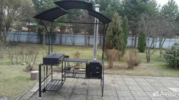 Беседка с мангалом