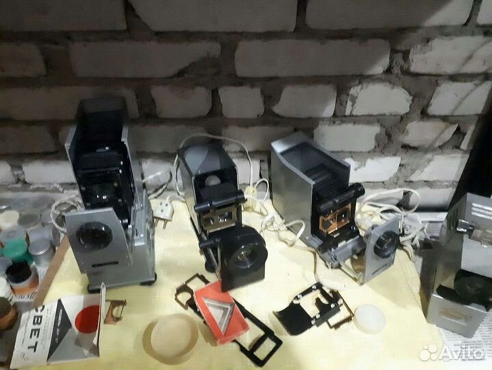 Диапроекторы фильмоскопы с диафильмами из СССР