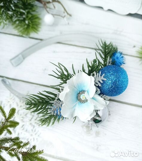 Ободок ёлочка ёлочная игрушка