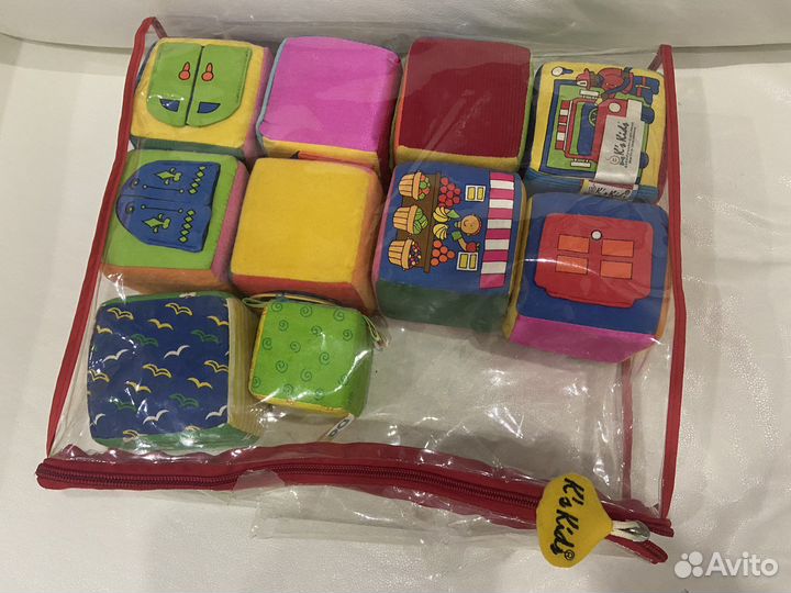 Развивающий кубик мягкий