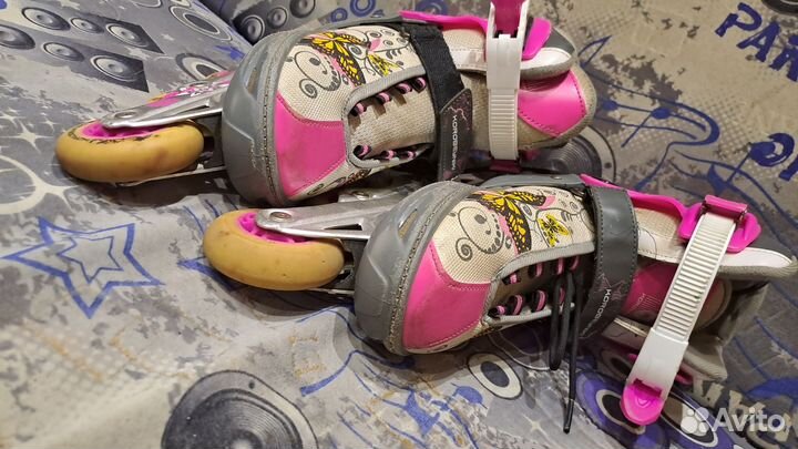 Роликовые коньки раздвижные размер 37- 40