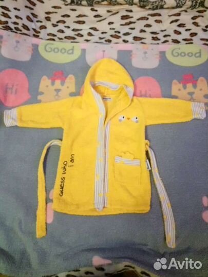 Детский махровый халат (Турция) р.92