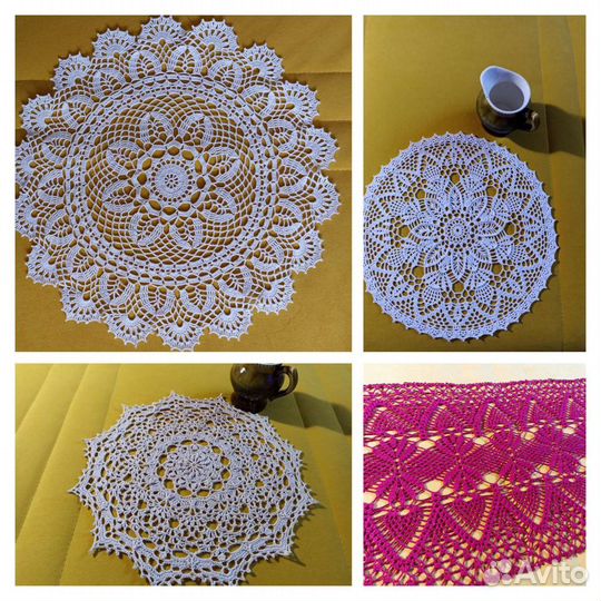 Салфетки вязаные