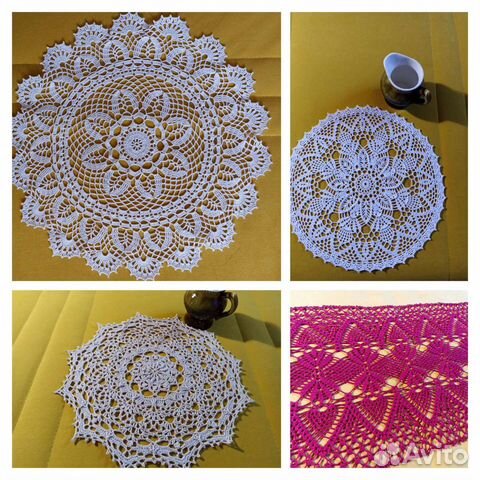 Салфетки вязаные