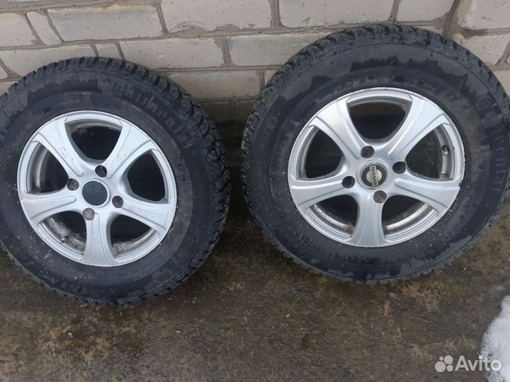 Диски литые r14 4x114,3,шины,колёса