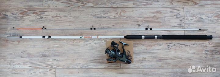 Донка фидер Крокодил+катушка кобра