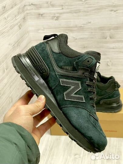 Кроссовки New Balance 574 Stone Island с мехом