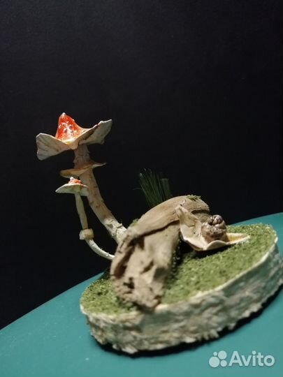 Улитка с мухомором