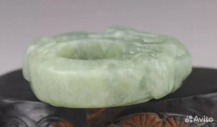Аксессуар, кулон, кольцо из камня нефрит