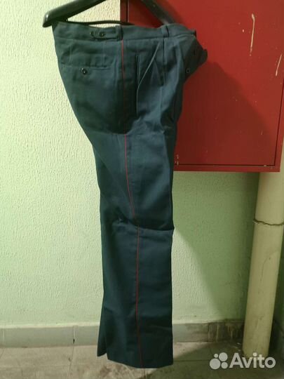 Парадные военные брюки цвета морской волны СССР