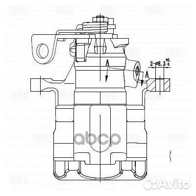 Суппорт тормозной зад лев CF182011 Trialli