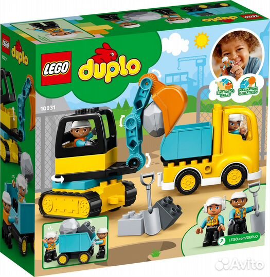 Lego duplo 10931 Грузовик и гусеничный экскаватор