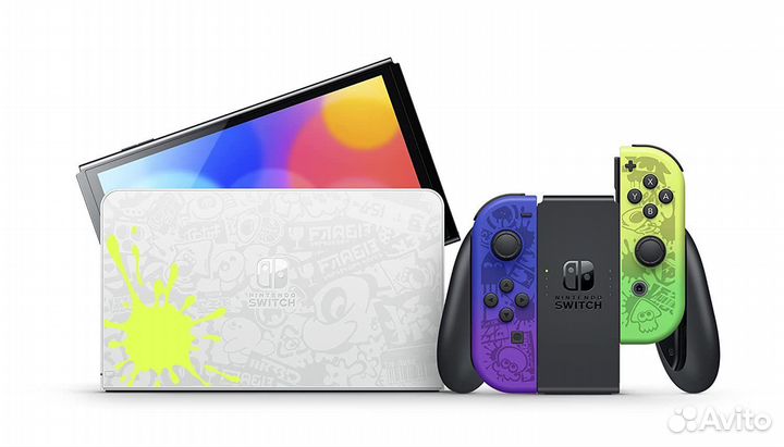 Nintendo switch oled splatoon 3 edition + игры