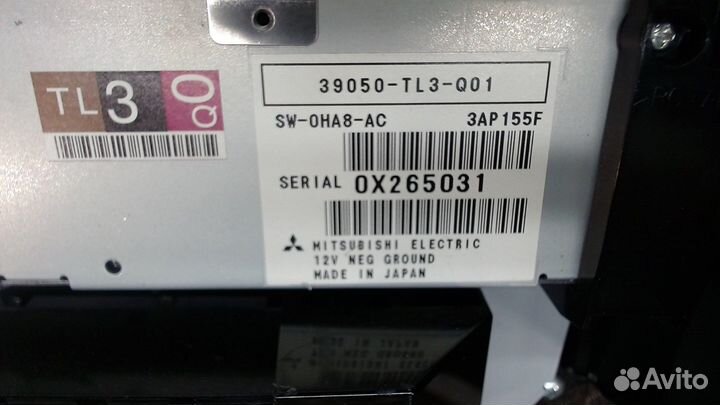 Панель управления магнитолой Honda Accord 8, 2011