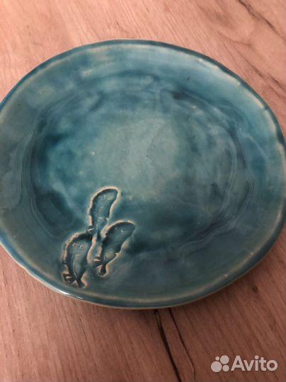 Тарелка керамическая ручная работа