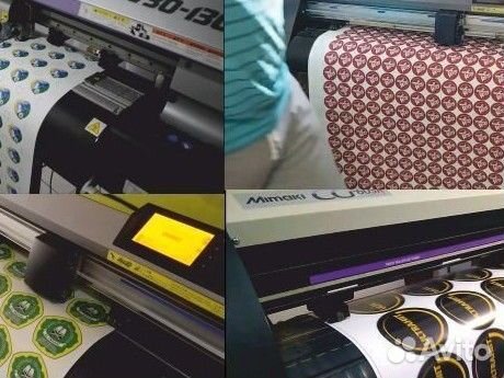 Печать интерьерная, этикеток, стикеров, Киров)