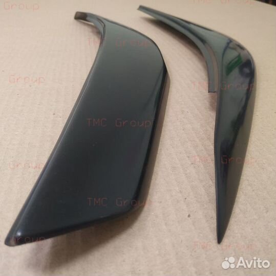 Реснички на фары Hyundai Solaris I (14-17) рестайл