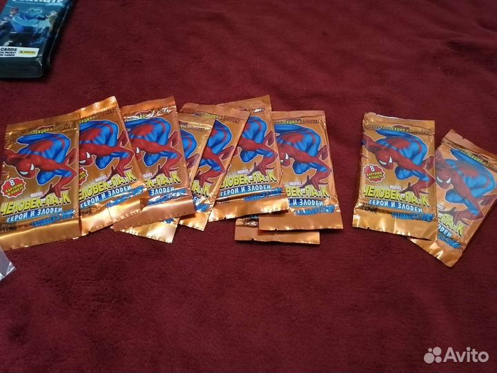 Карточки-бустеры черепашки ниндзя, человек паук